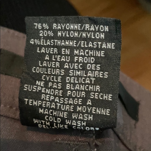 𝅺simon Chang Micro Twill Mocha Middle Seam Pants Flattering - Picture 5 of 6